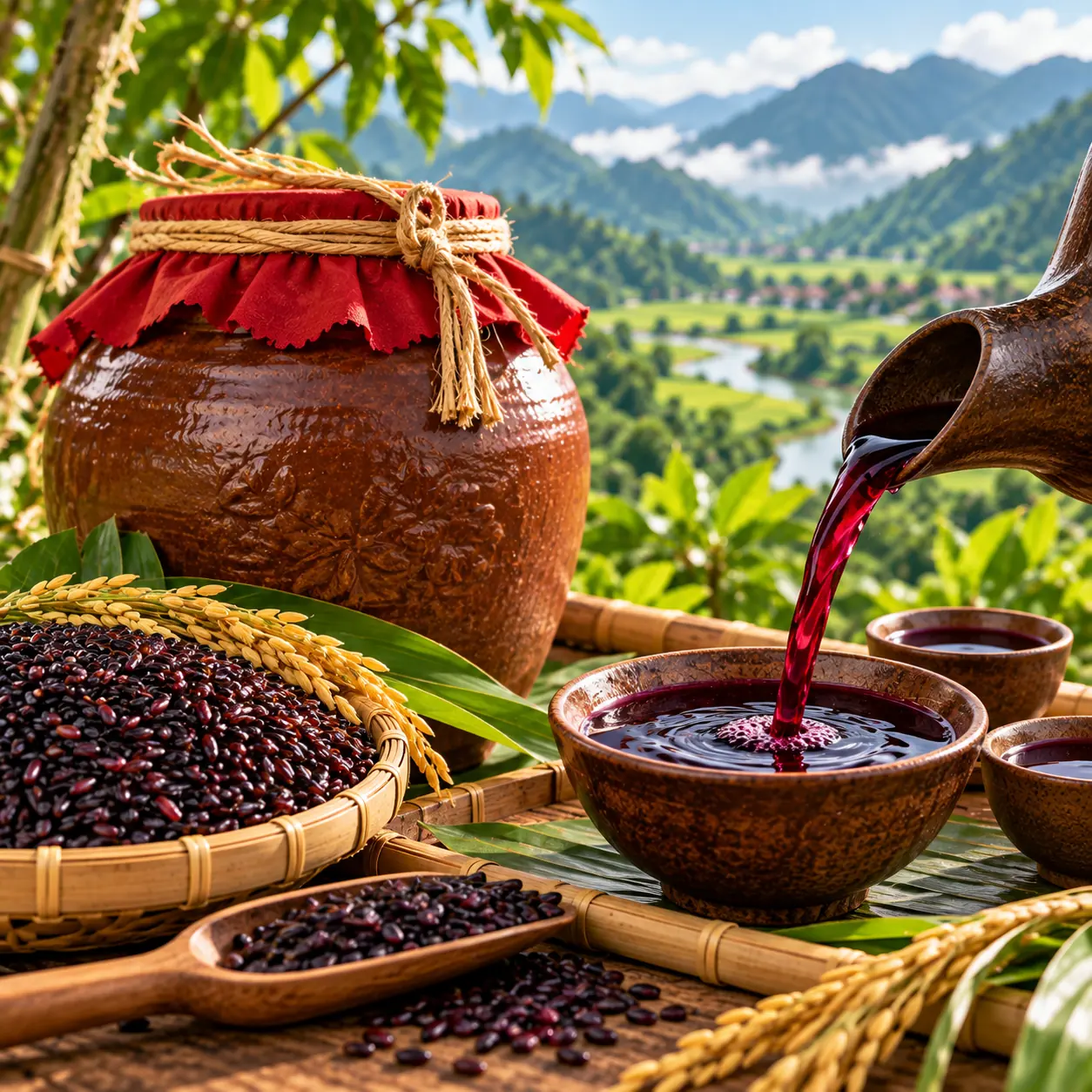 Rượu nếp cẩm Thanh Sơn